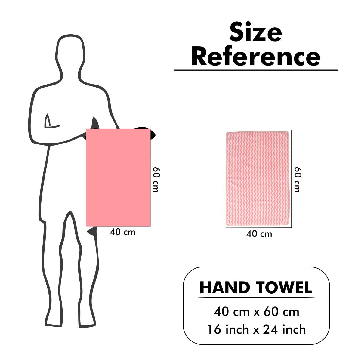 Urbanleaf Super Soft Microfiber Designer Hand Towels 400 Gsm | Gym & Workout Towels Set Of 2 (Multicolour)