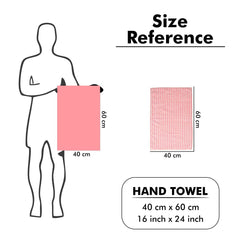 Urbanleaf Super Soft Microfiber Designer Hand Towels 400 Gsm | Gym & Workout Towels Set Of 2 (Multicolour)