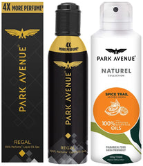 PARK AVENUE REGAL NO GAS PERFUME SPRAY 4.3 FL.OZ. & SPICE TRAIL DEODORANT 5.0 FL.OZ. | PERFECT COMBO FOR MEN