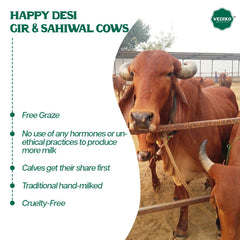 100% Natural Desi Cow Ghee By Vediko Origins | Natural & Healthy Sahiwal Breed Cow'S Milk Boost Your Energy With Premium & Traditional Ghee | (5 Litr) 169.0 Ounce | Tin Pack