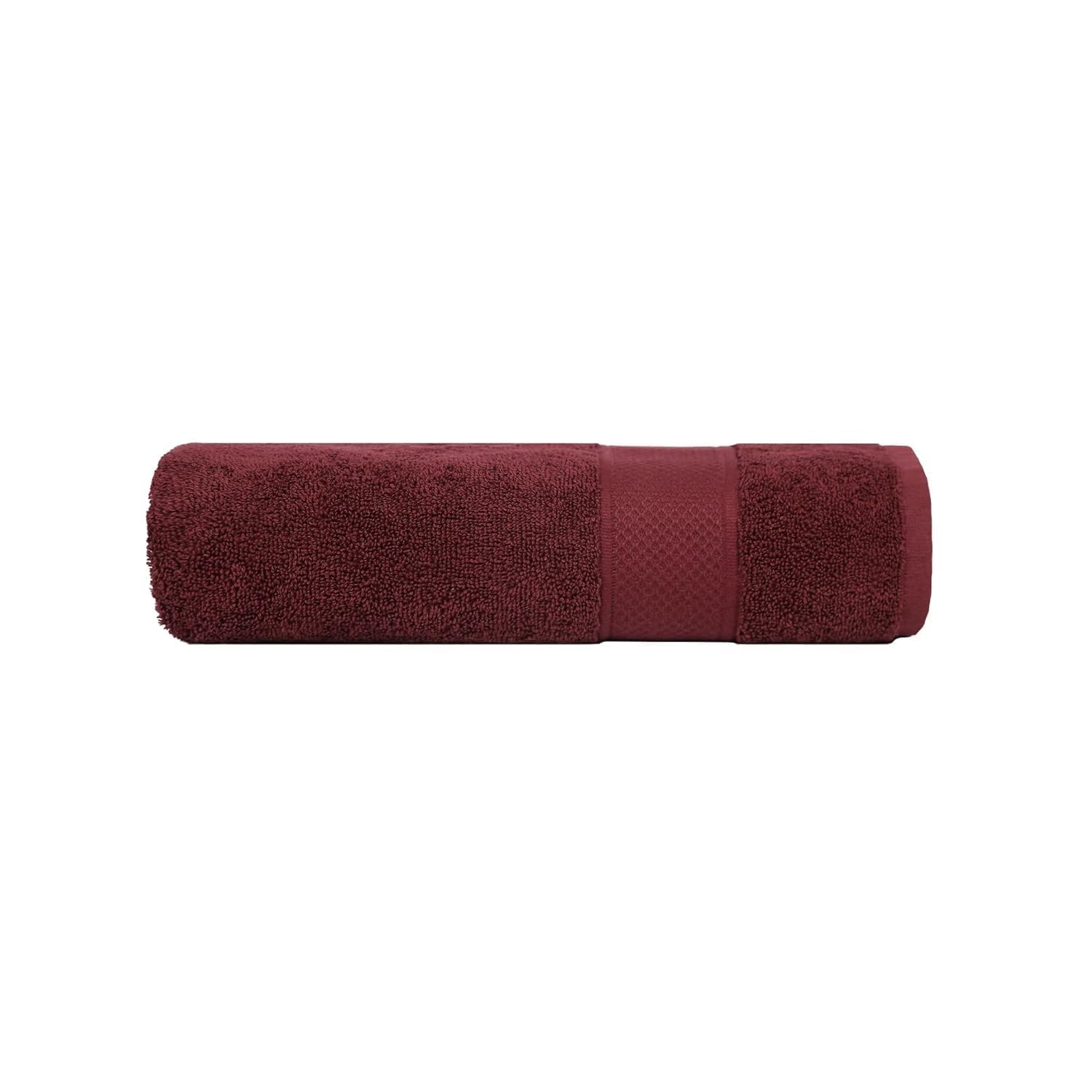 Prexa 100% Cotton Bath Towel 450 Gsm | Soft Bath Towel For Men & Women Ultra Absorbent Cotton Towel (Maroon)