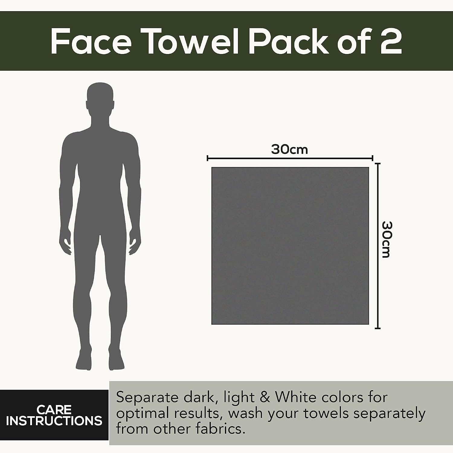 Spread Spain Roman Face Towel 600gsm | With Cotton Quick Dry Ultra Soft | Pack Of 2 (Brown)