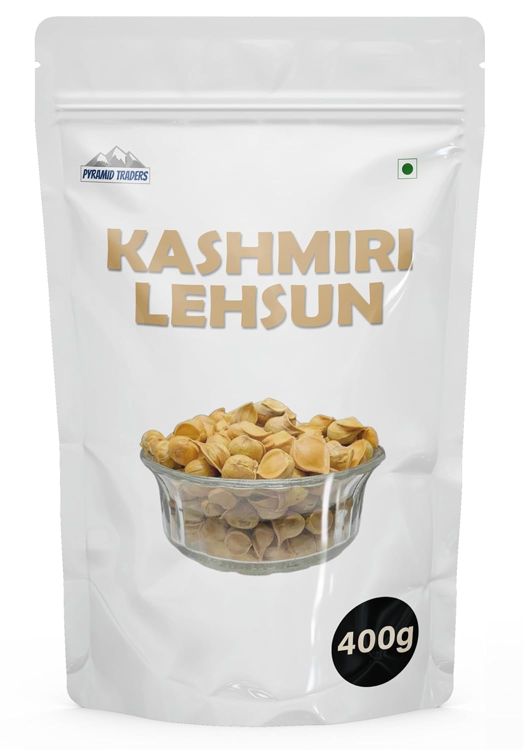 Pyramid Traders Garlic Kashmiri Lehsun, Boost Immunity, Fight Respiratory Issues & Improve Blood Circulation | 400gm 0.8lbs