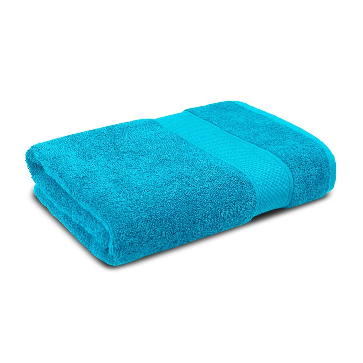 Hanorix 100% Cotton Bath Towels 500 Gsm | Bath Towels Large Size Soft & Absorbent Bath Towel (Blue)