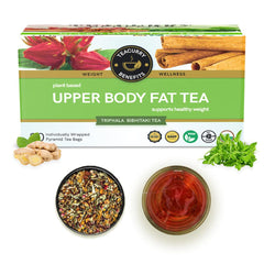 Teacurry Plant Based Upper Body Fat Tea - 30 Pyramid Tea Bags | Triphala Bibhitaki Tea Supports Healthy Weight - Helps Lower The Weight Around Chest, Shoulders, Neck & Arms