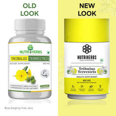 Nutriherbs Tribulus Terrestris Gokshura Capsules 800mg Men's Health & Testosterone Support Natural Energy, Stamina, & Performance Booster, Organic Gokshura Fruit | 60 Capsules 100gm 0.2lbs