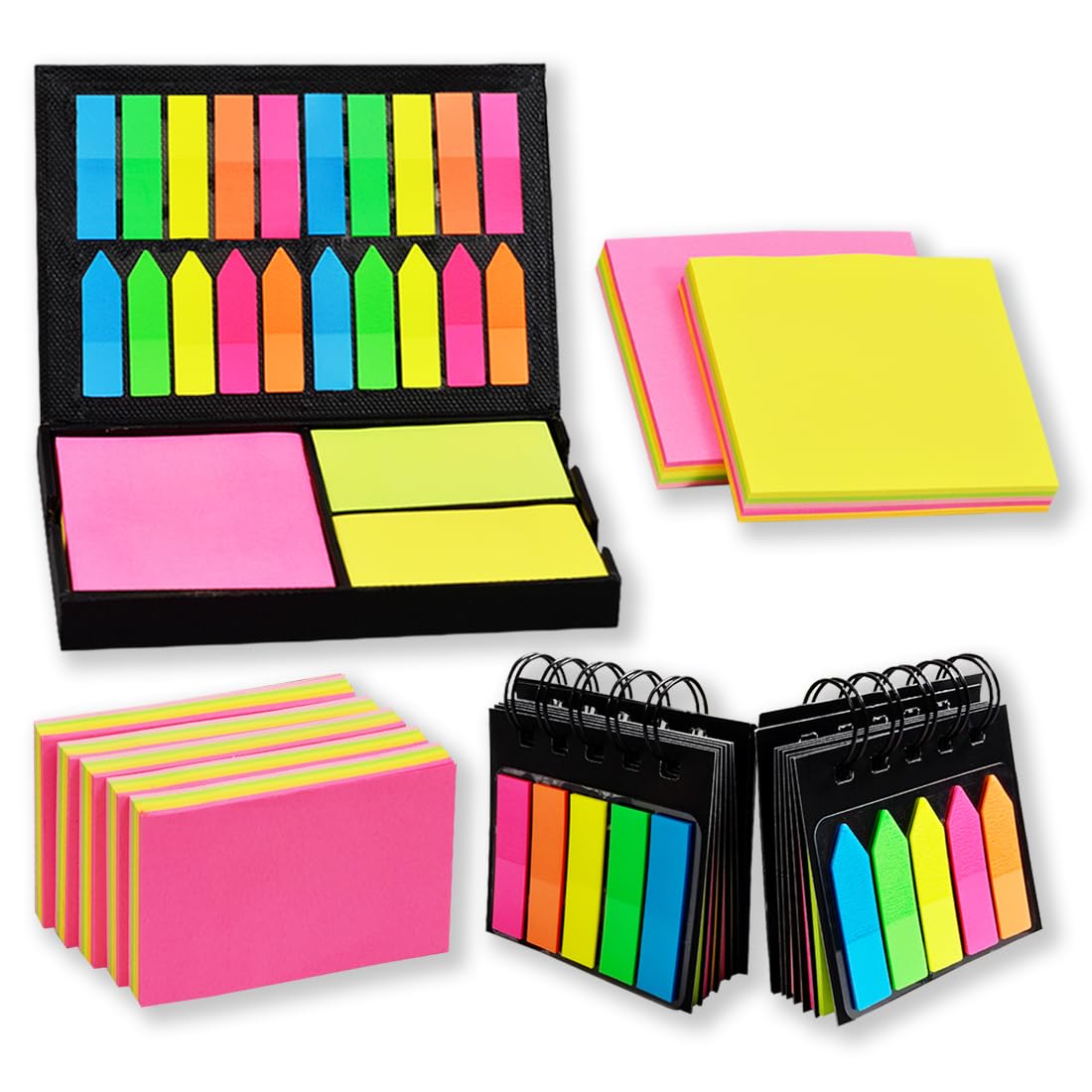 Sticky Notes Bundle Pack For Planning | Financing & Bookmarking Easy Removable Memos