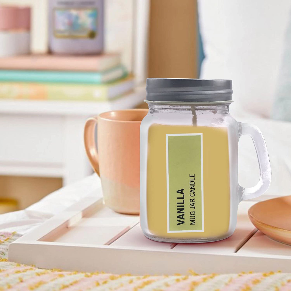 VANILLA FRAGRANCE MUG JAR CANDLE | BEST GIFT AROMA CANDLE | BURNING TIME 30 HOUR