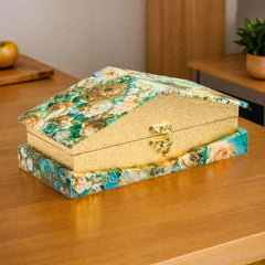 Decorative Shagun Cash Gift Box For Money Gaddi, Jewellery, Gifting Sagan Wedding Occasion, Colour - Multicolour, Set Of 1, Hut Shape, Style - Modern