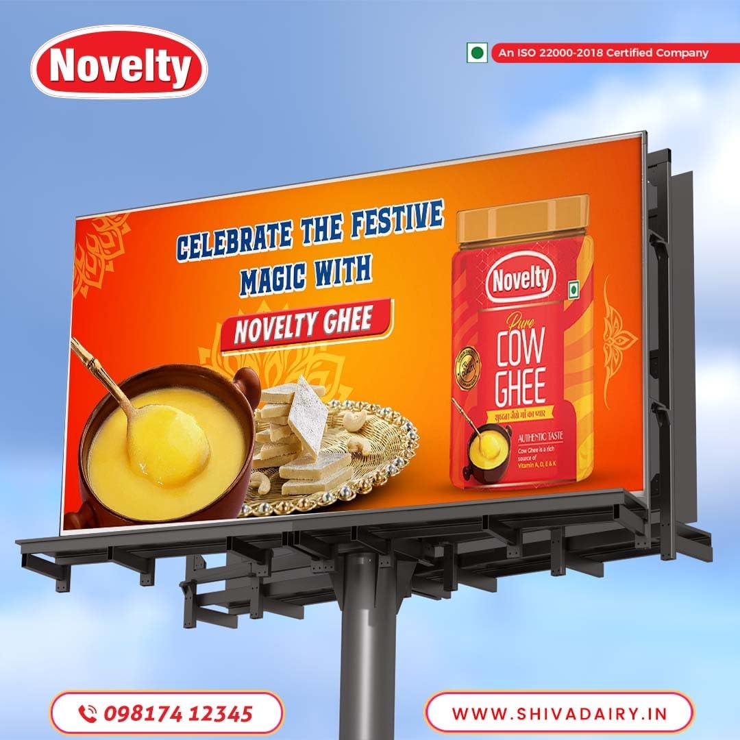 Natural Premium Cow Ghee Danedar By Novelty | Great Source Of Protein Fiber Desi Cow Ghee Good For Laddus | (1 Litr) 33.8 Ounce | Jar Pack