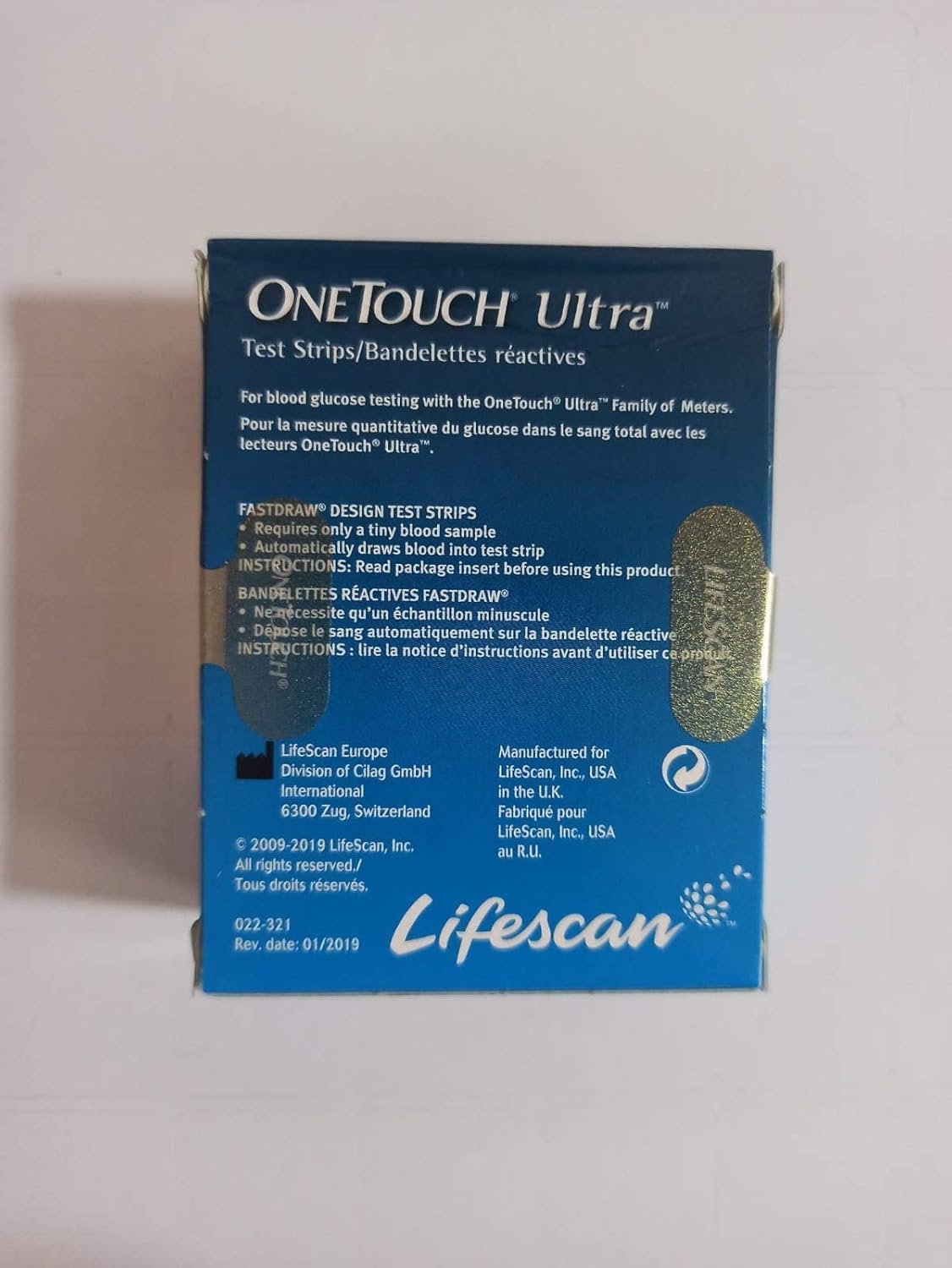 OneTouch Ultra Test Strips - Pack of 100 Test Strips | Blood Sugar Test Machine Testing Strips | Global Iconic Brand | For use with OneTouch Ultra 2 Glucometer & OneTouch Ultra Easy Glucometer