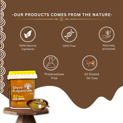 Pure Organic A2 Desi Cow Ghee By Shree Kalpadruma | Pure Cow Ghee For Better Digestion & Immunity Good For Health | (5 Litr) 169.0 | Jar Pack