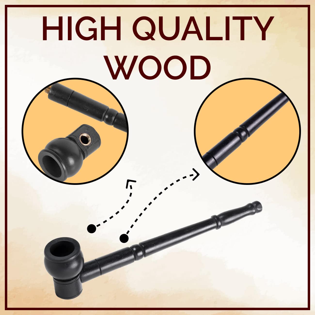 Ayurvedic & Organic Herbs  Mix For Smoking | Coloured Classi Wooden Smoking Pipe -  Tobacco & Nicotine Free 30g