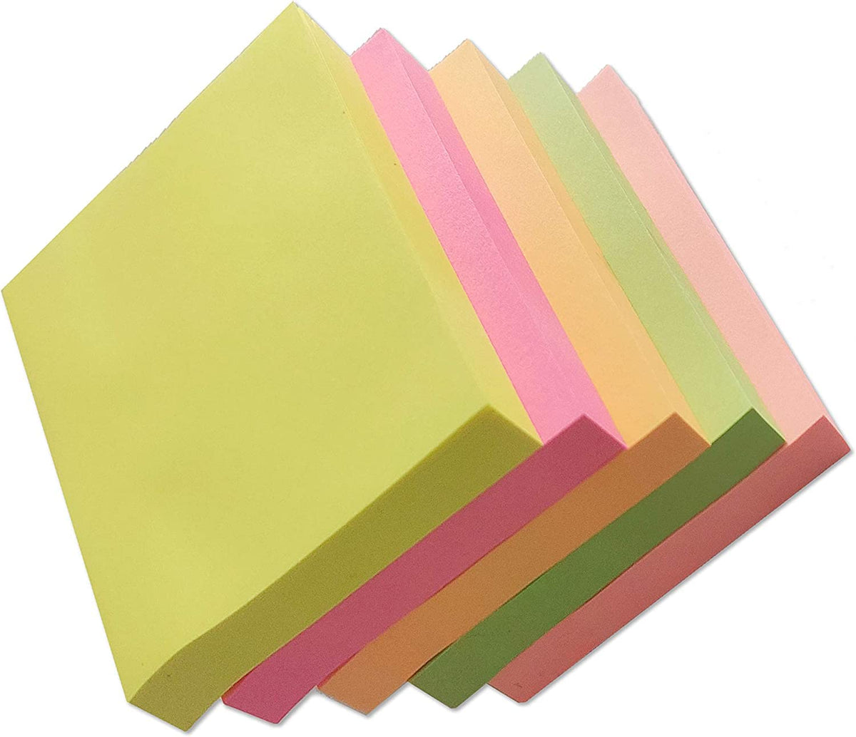 Sticky Notes 400 Sheets, Self Stick Note Pads | 5 Pads X 80 Sheets - Index Tabs For Desk, Office
