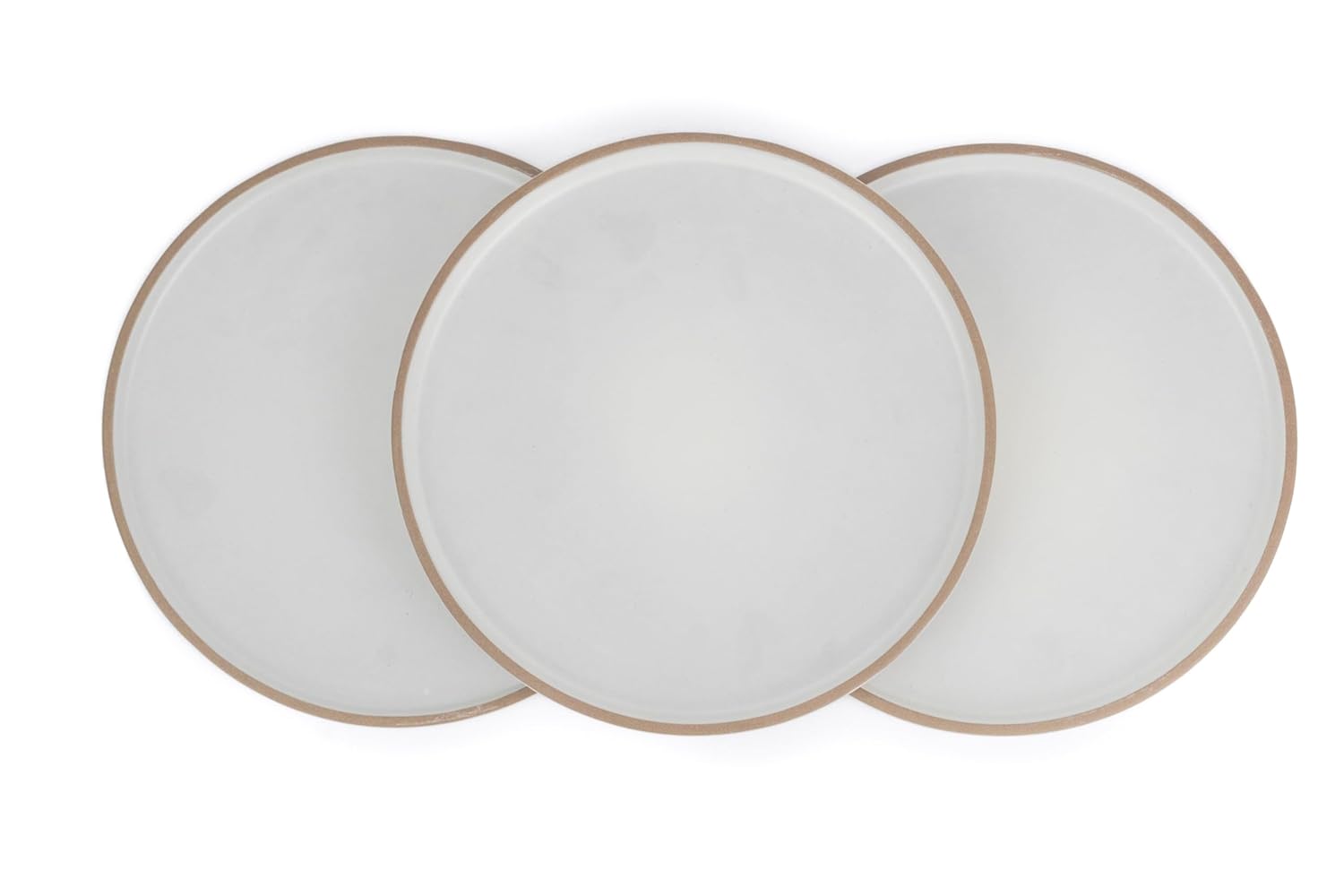 Ceramic Dinner Plates Set Of 6 Pieces, Off White | Ceramic Plates Set With Matte Finish - Premium Stoneware | Dinner Plates Ceramic - Japandi Dinner Plates