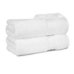 Trident Soft Comfort Air Rich 100% Cotton Bath Towels 500 Gsm | Large Size Bathroom Towels For Men/Women, 2 Pcs (White)