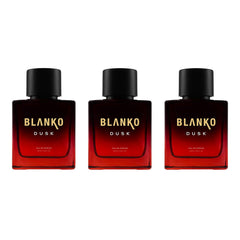 Blanko Dusk Eau De Parfum 100ml 3.4 Fl.oz. Each Pack Of 3 Solid Long Lasting Smell | Gift Set For Husband, Father, Brother, Boyfriend