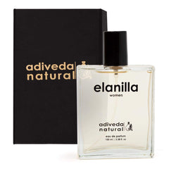 Adiveda Natural Elanilla Eau De Parfum For Women | Sweet Ambary & Caramel Long Lasting Fragrance 100ml 3.38 Fl.oz.