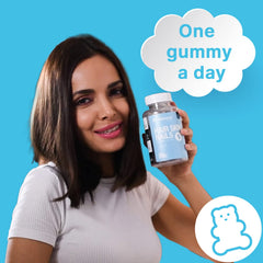 By Nature Hair Skin & Nails Vitamin Gummies , With Biotin, Folic Acid, Vitamin A, C, E, B6, B7, B9 & B12 For Hair Growth, Glowing Skin & Strong Nails | 30 Capsules , 50gm 0.1lbs