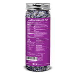 Blue Tea Lavender Flower Herbal Tea - 30gm Pet Jar, 1.05 Ounce, 30 Cups | Flower Based Calming Tea - Caffeine Free, Food Grade, Non-GMO | No Added Colors, No Preservatives