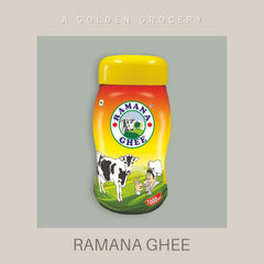 Organic Indian Cow Ghee By Ramana Ghee | Highly Nutritious Pure Traditional Ghee Perfect For Overall Health | 5 Litre (1 Litr * 5) 169.0 Ounce | Jar Pack