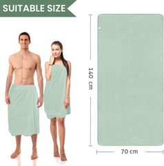 Midastra Microfiber Bath Towel 500 Gsm | Extra Soft, Lint-Free, Quick-Dry & Highly Absorbent Towel (Pistachio Green)