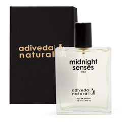 Adiveda Natural Midnight Senses Eau De Parfum | White Arabian Oudh Perfume For Men 100ml 3.4 Fl.oz.