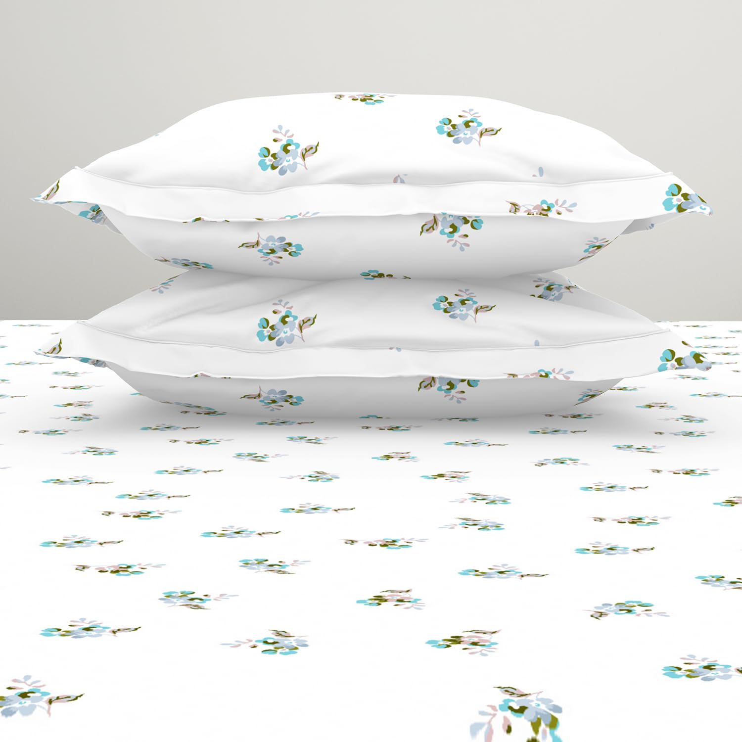 Breathable Pure Cotton King Size Bedsheet With 2 Pillow Covers - 72 X 78 Inches, White | Elastic Fitted Bedsheet | Durable Bedsheets For Everyday Comfort