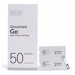 Arkray Glucocard G+ 50 Blood Glucose Test Strips With 50 Lancet Combo | Individually Packed