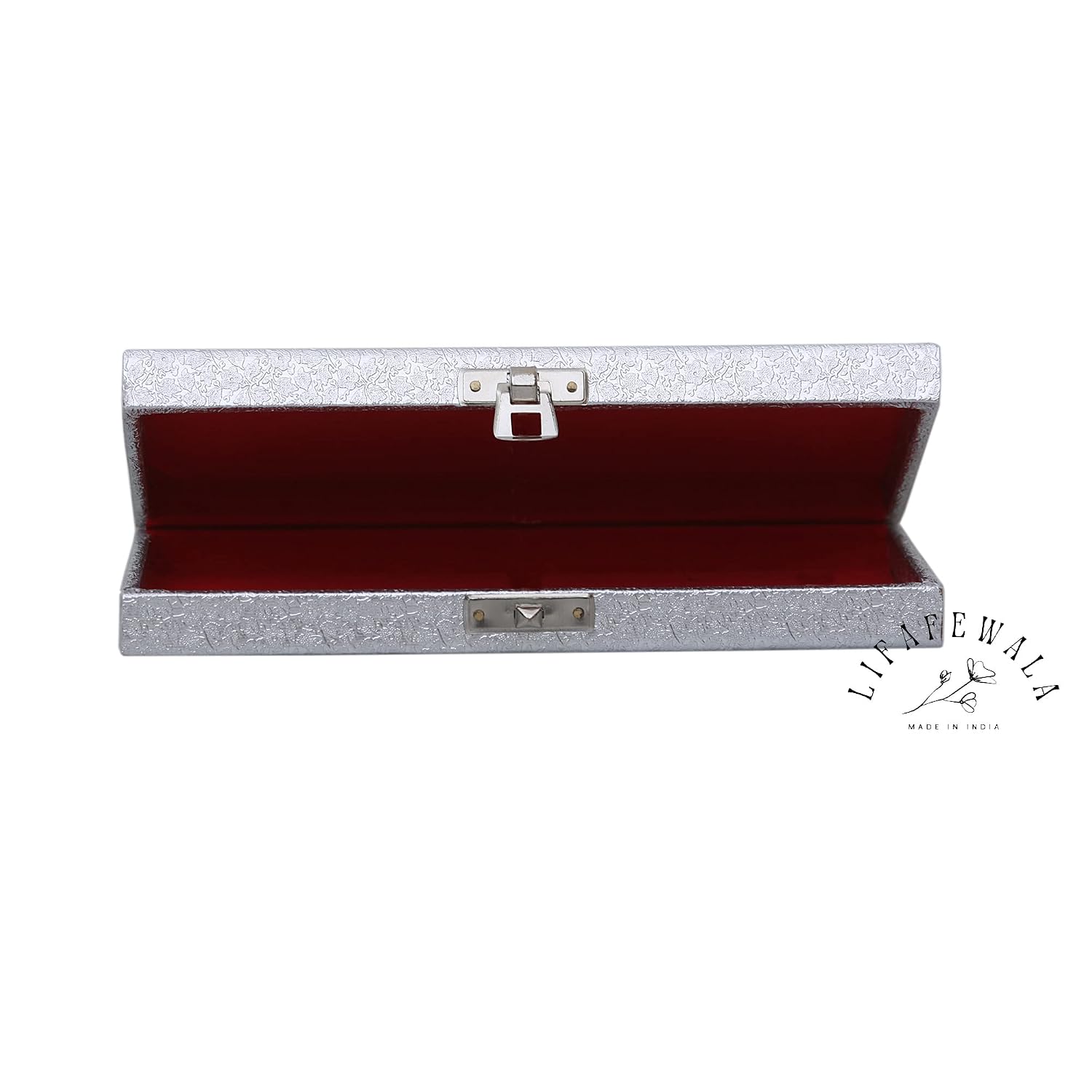 Designer Rectangular Shaped Cash Box, Shagun Box, Gift Box, Gaddi Box, Jewellery Box, Shagun Envelope, Colour - Silver