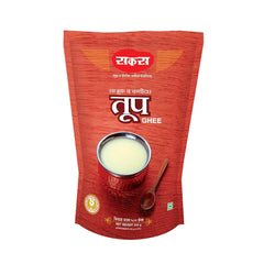 100% Natural Tup Ghee By Sakas | Pure And Healthy Ghee With Rich Aroma Ideal For Deep-Frying | (500ml) 16.9 Ounce | Pouch Pack