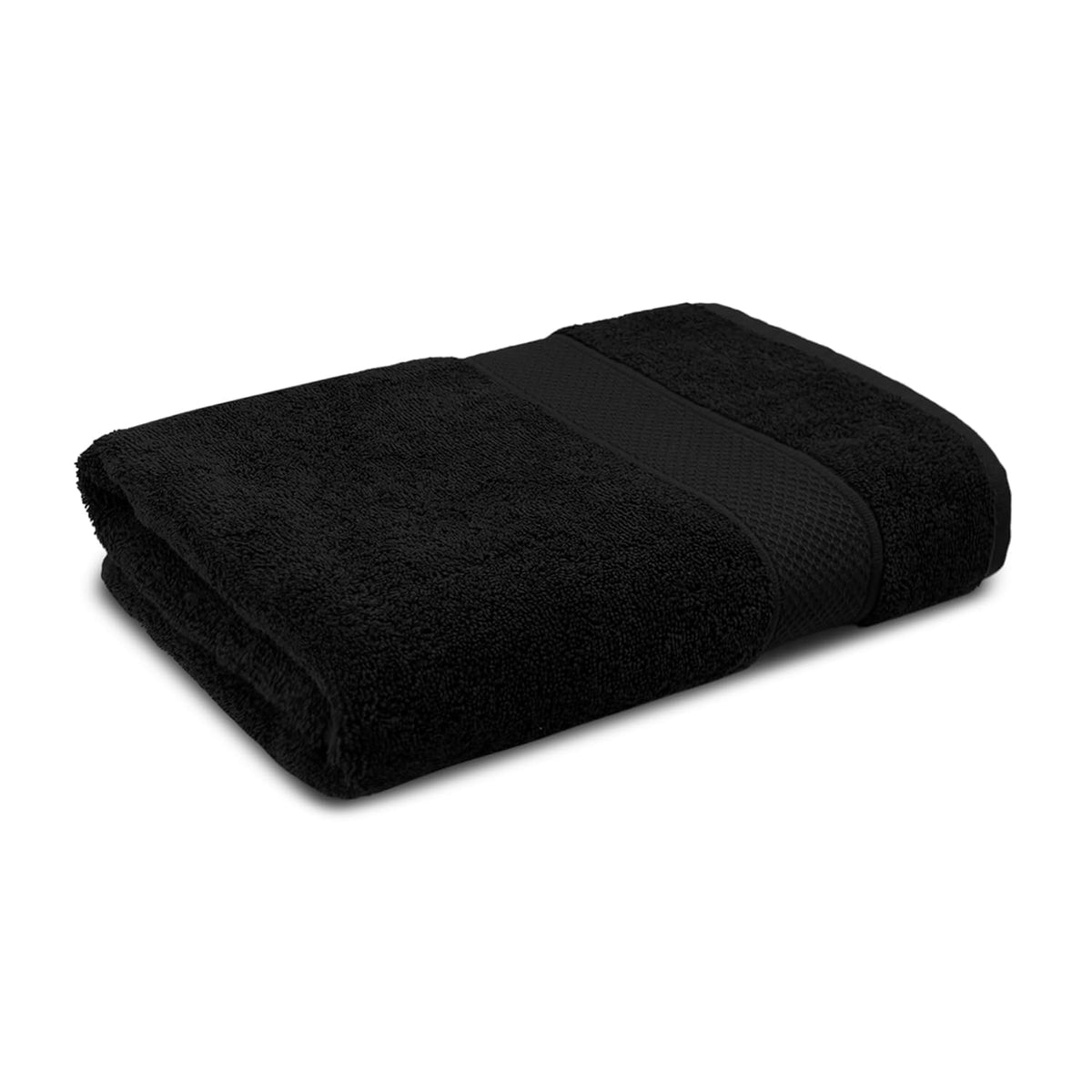 Hanorix 100% Cotton Large Size Bath Towel 450 Gsm | Soft Bath Towel For Men & Women Ultra Absorbent Cotton Towel Soft & Absorbent Towel (Black)