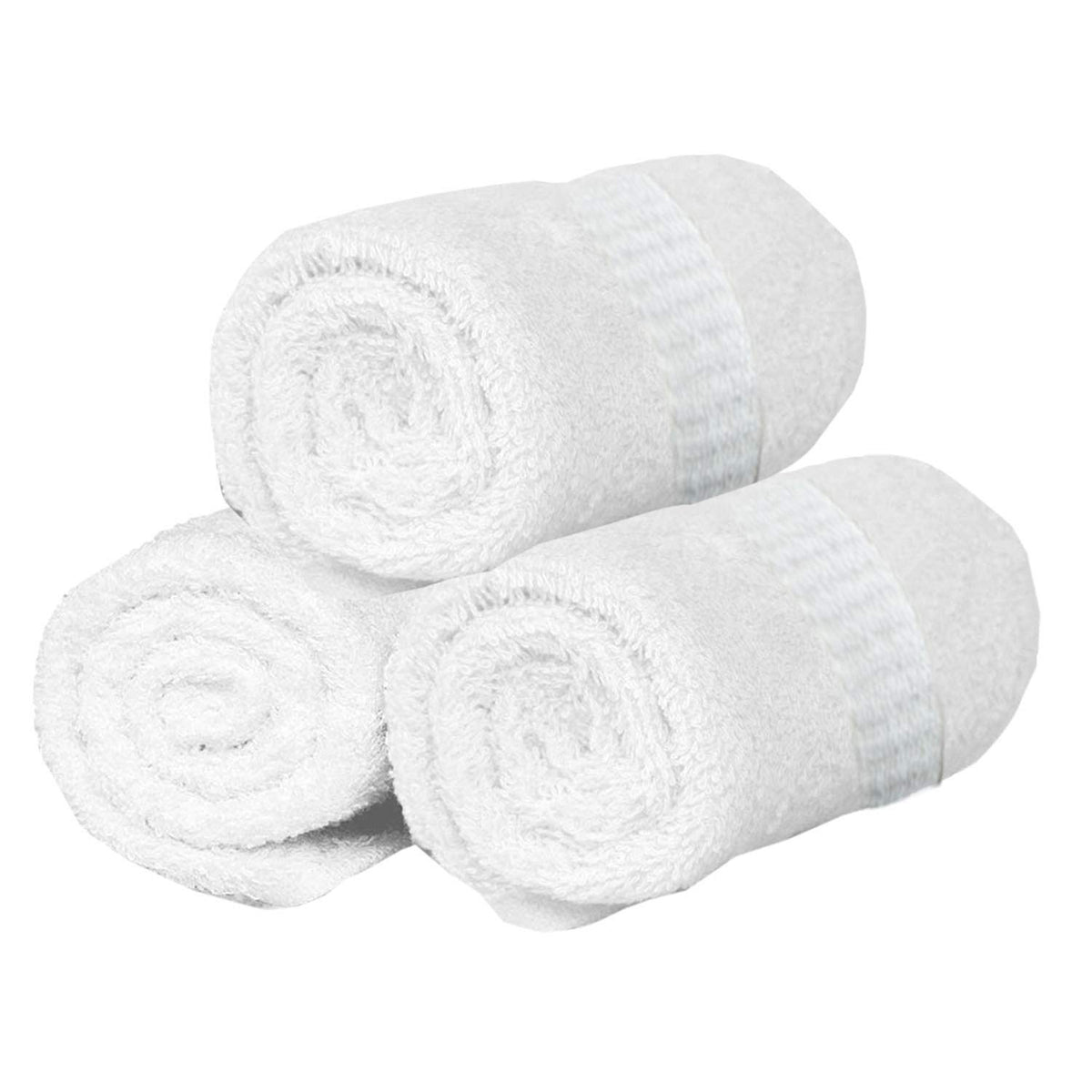 Kuber Industries Cotton Face Towel 450 Gsm | Super Absorbent & Soft Material Face Towel -White (Pack Of 3)