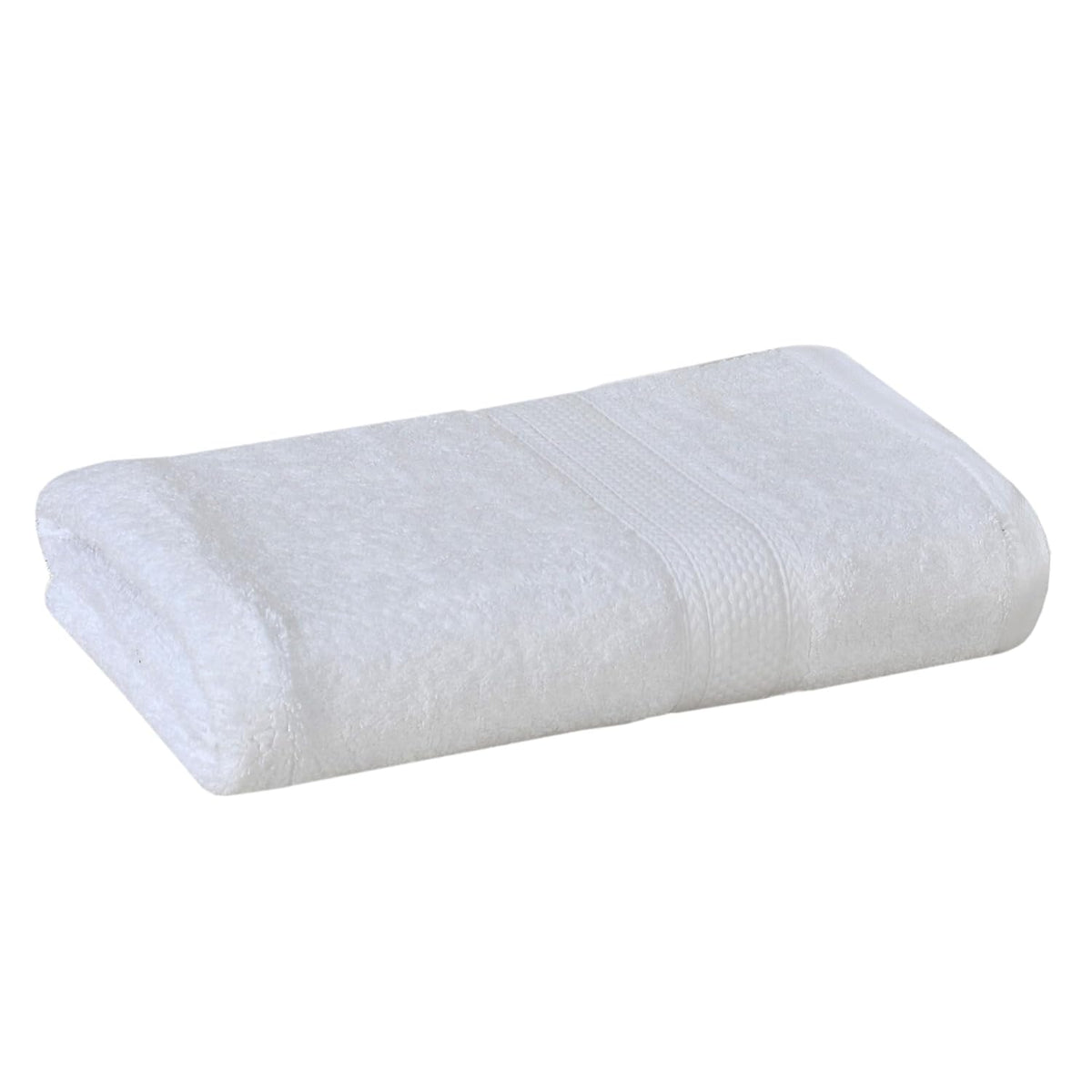 Fresh From Loom Luxury Edition Egyptian 100% Pure Cotton Bath Towel 600 Gsm | High Water Heavy Soft Dual Stitched Bath Towel (White)
