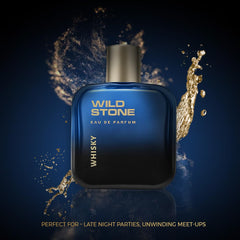 Wild Stone Whisky EDP Perfume For Men 100ml 3.4 Fl.oz. | Long Lasting |woody & Fruity Fragrance