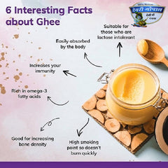 100% Pure Cow Desi Ghee By Dairy Gopal | Good Source Of Vitamins A, D, E & K Healthy Desi Ghee Perfect For Calcium | (1 Litre) 33.8 Ounce | Box Pack