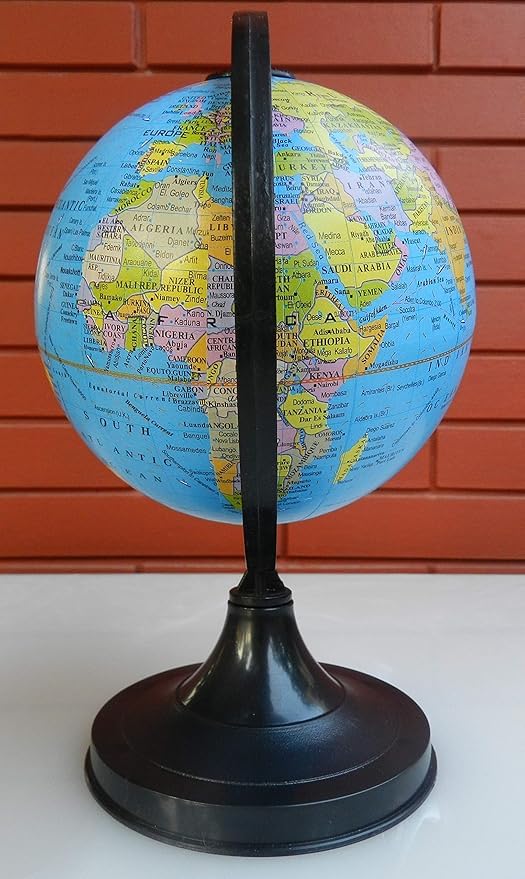 Globe 360 Rotation With Plastic Stand Educational Learning Toy For Kids & Students, Decorative Showpiece, Office Desk Mini Earth Globe, Pack Of 1