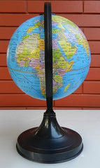 Globe 360 Rotation With Plastic Stand Educational Learning Toy For Kids & Students, Decorative Showpiece, Office Desk Mini Earth Globe, Pack Of 1