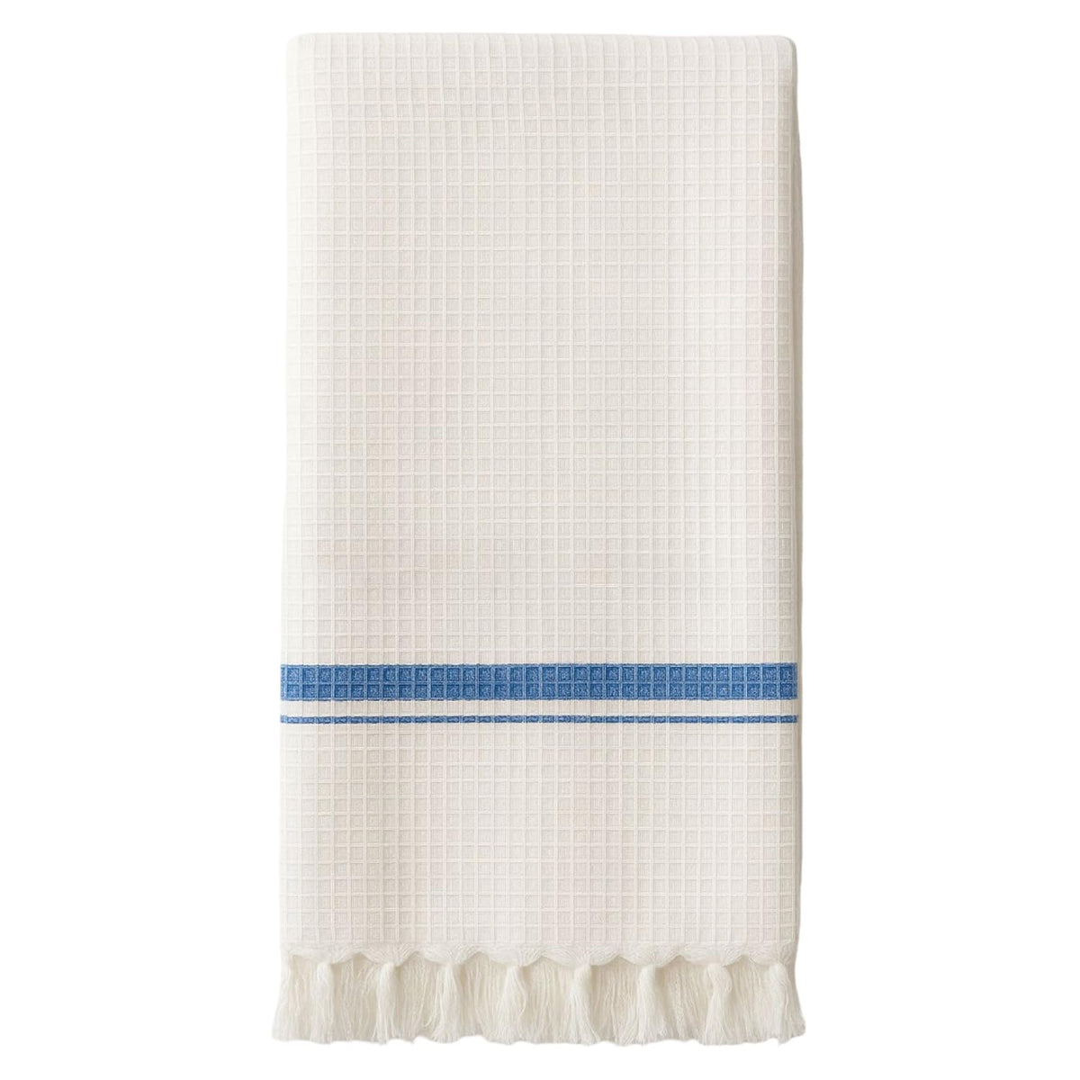 Pixel Home Decor Bath Towel 250 Gsm | Easy For Travel Micro Waffle Cotton Bath Towel (Blue)