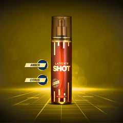 Layer'r Shot Gold Imperial Fragrant Body Spray 135ml 4.56 Fl.oz. | Perfect For Dailywear & Officewear