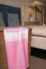 Aero Weav Ultra Lightweight Bamboo Bath Towel 200gsm | Compact, Portable & Less Than Skin-Friendly & Eco-Friendly Travel Towel (Baby Pink)