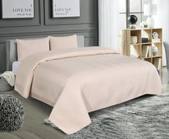 Solid Bedsheet For Double Bed With 2 Pillow Covers | Size - 90 X 100 Inches, Beige | Light Weight, Suitable For All Seasons & Easy To Wash