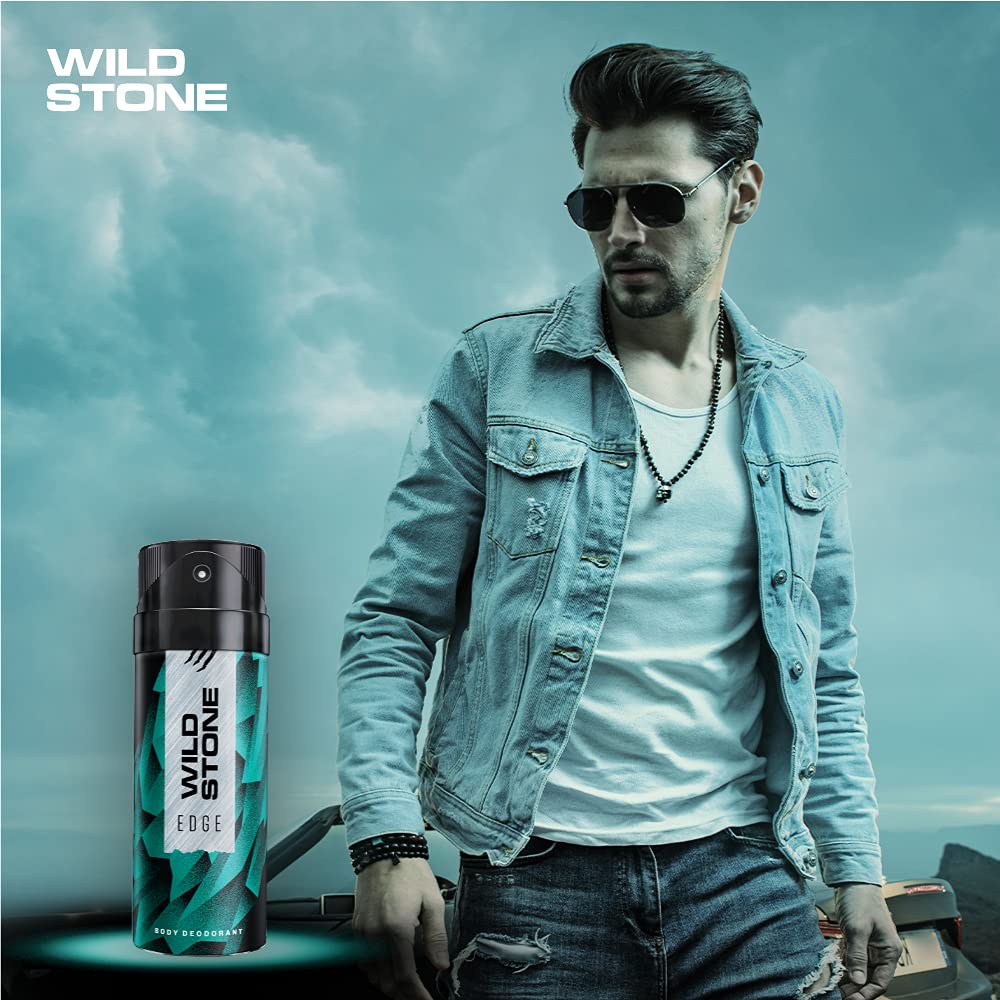 Wild Stone Edge Deodorants Men Body Spray 300ml 10.1 Fl.oz | Perfect Gift Set For Special One | Pack Of 2