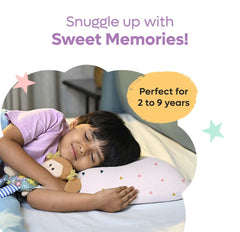 Premium Memory Foam Baby & Toddler Pillow, Bed Pillow - 20.5 X 11.5 X 2.5 Inch | Removable Cover, Perfect For Sleeping, Reading, Resting | Triangles Print, Adjustable Pillow