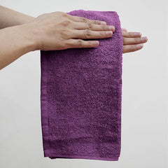 Jenny Denial 100% Cotton Soft Face Towel 1300 Gsm | Super Absorvent & Quick Dry - Pack Of 10 Pcs (Purple)
