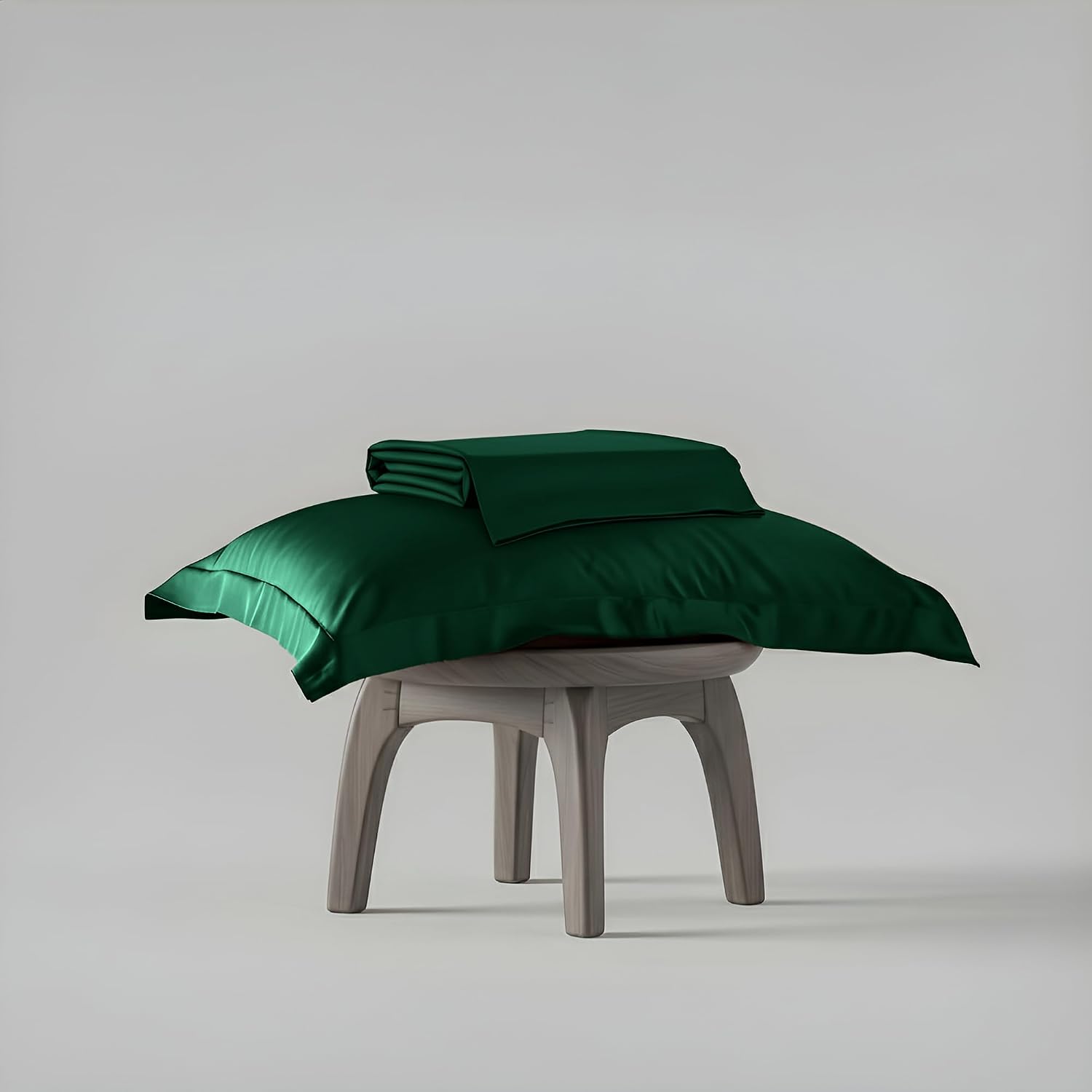 Single Bedsheet With 1 Pillow Cover - 60 X 90 Inches, Emerald Green | Premium Bedding Set, Home Decor, Wedding Gift For Couples, Housewarming, Anniversary