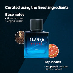 Blanko Sports Time Lock Technology Parfum 100ml 3.4 Fl.oz. Longest Lasting Men Perfume | Luxury Perfume For Sports, Gym, Activity