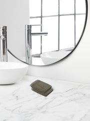 Himeya 100% Cotton Large Size Face Towel 400 Gsm | Face Towel For Men & Women (Recycled Grey) - 2 Piece