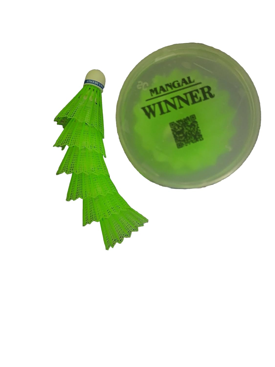 Zonex Winner Nylon Badminton Shuttlecock Fast Recovery & Stable Trajectory | Green , Pack Of 6