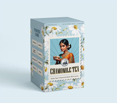 Dorje Teas Darjeeling Chamomile Green Tea - 15 Pyramid Teabags | Promotes Good Sleep & Stress Relief - Low Caffeine, Soothing Tea For Relaxation & Glowing Skin